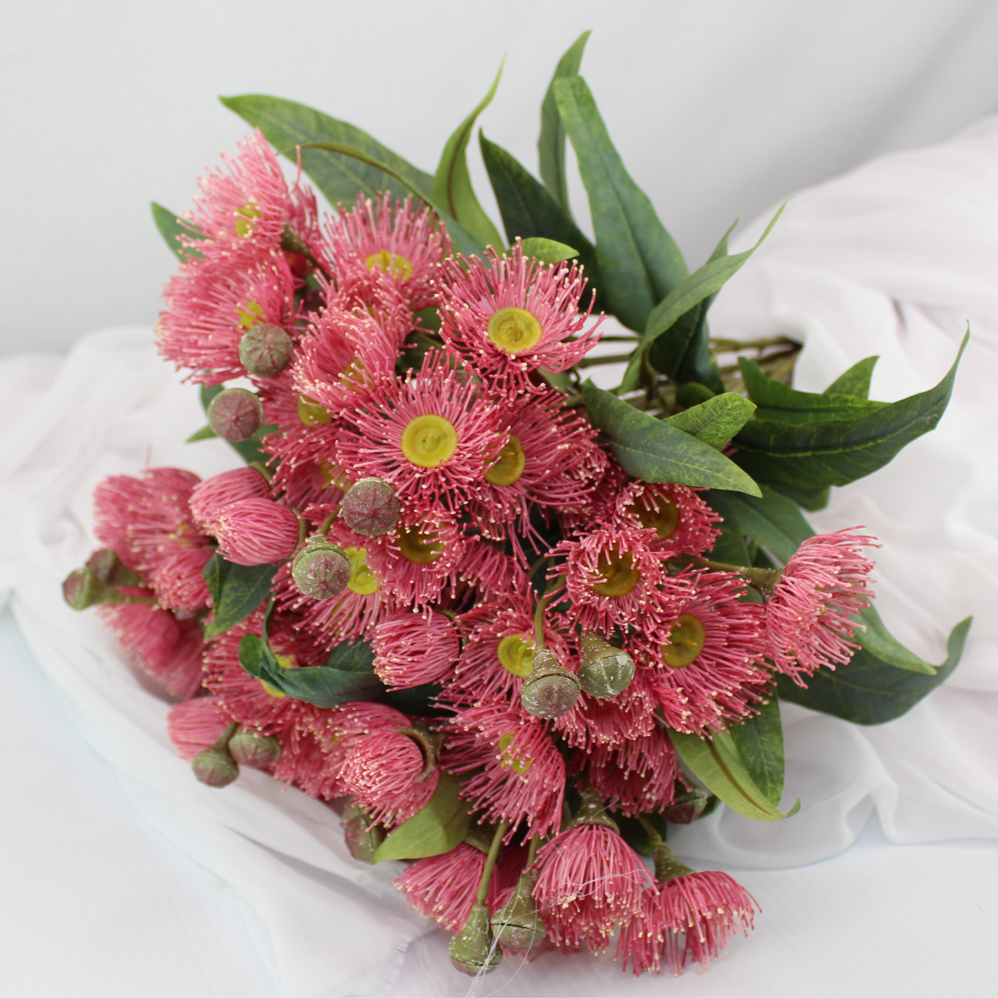 Gumnut Blossom Pink Stem - Realistic Artificial Flowers