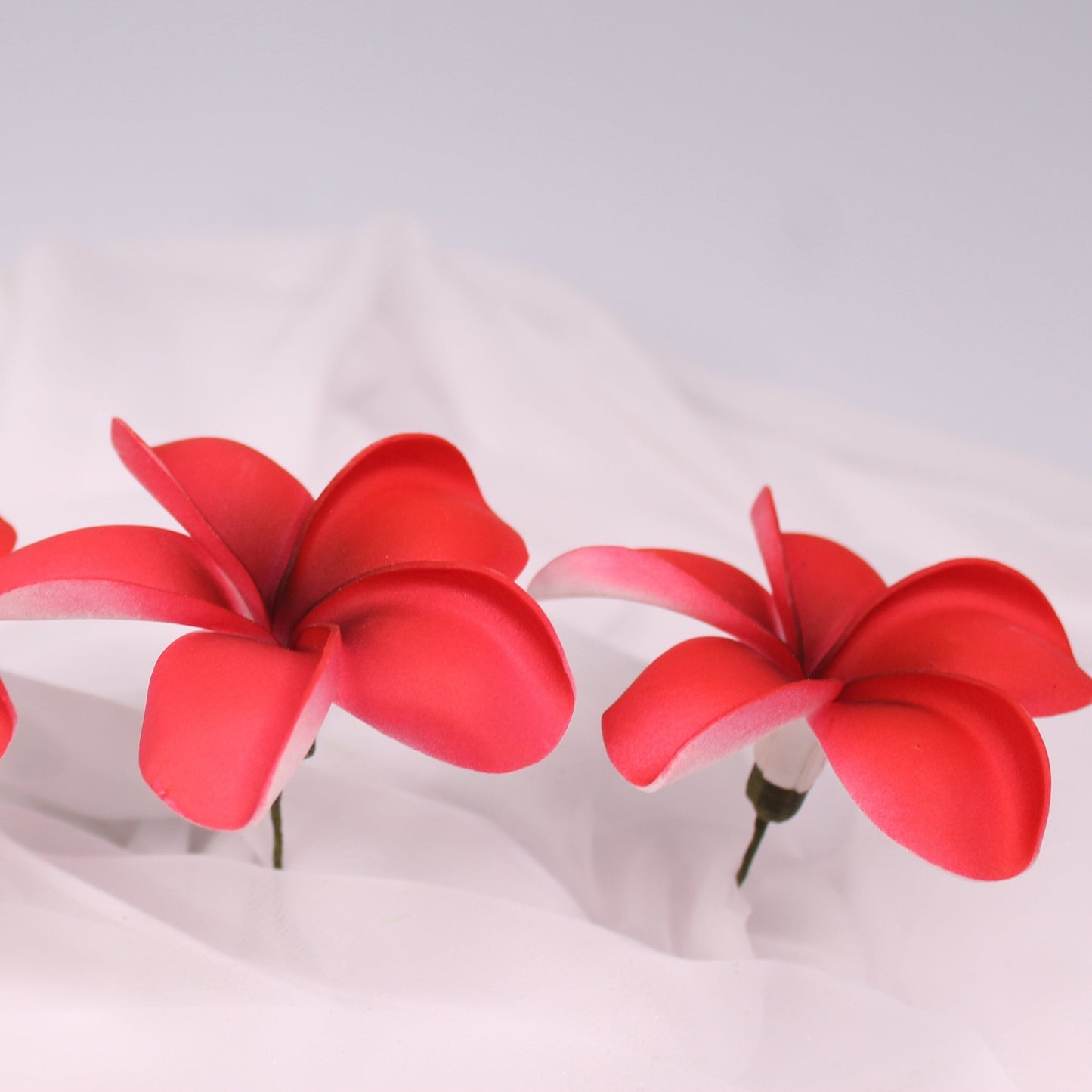 Large Red Frangipani Real Touch Frangipani Real Touch 8.5cm Single Stem - Realistic Artificial Flowers