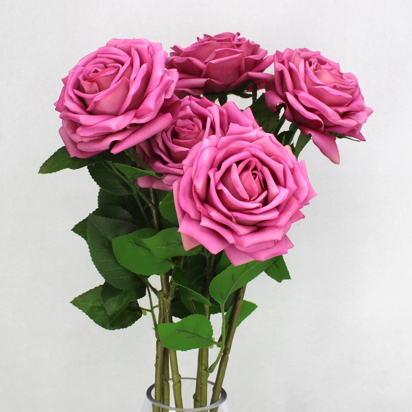 Fuchsia Dream Real Touch Rose - Realistic Artificial Flowers