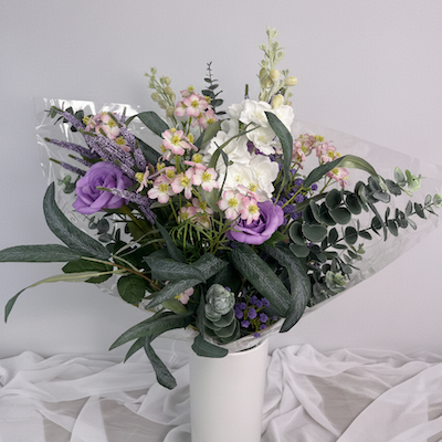 Lovely Lavender Bouquet -Real Touch Blooms