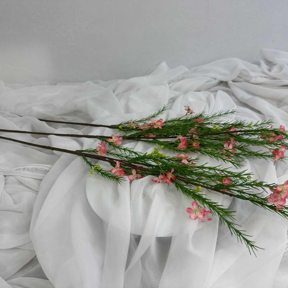 Pink Geraldton Wax Spray Silk – Realistic Artificial Flowers