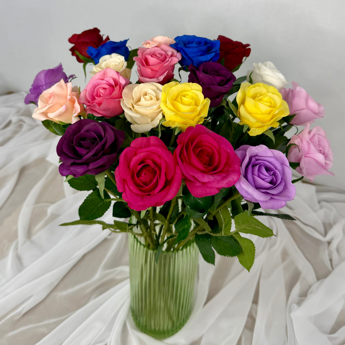 Multi- Coloured Rose Bouquet Gift Wrapped