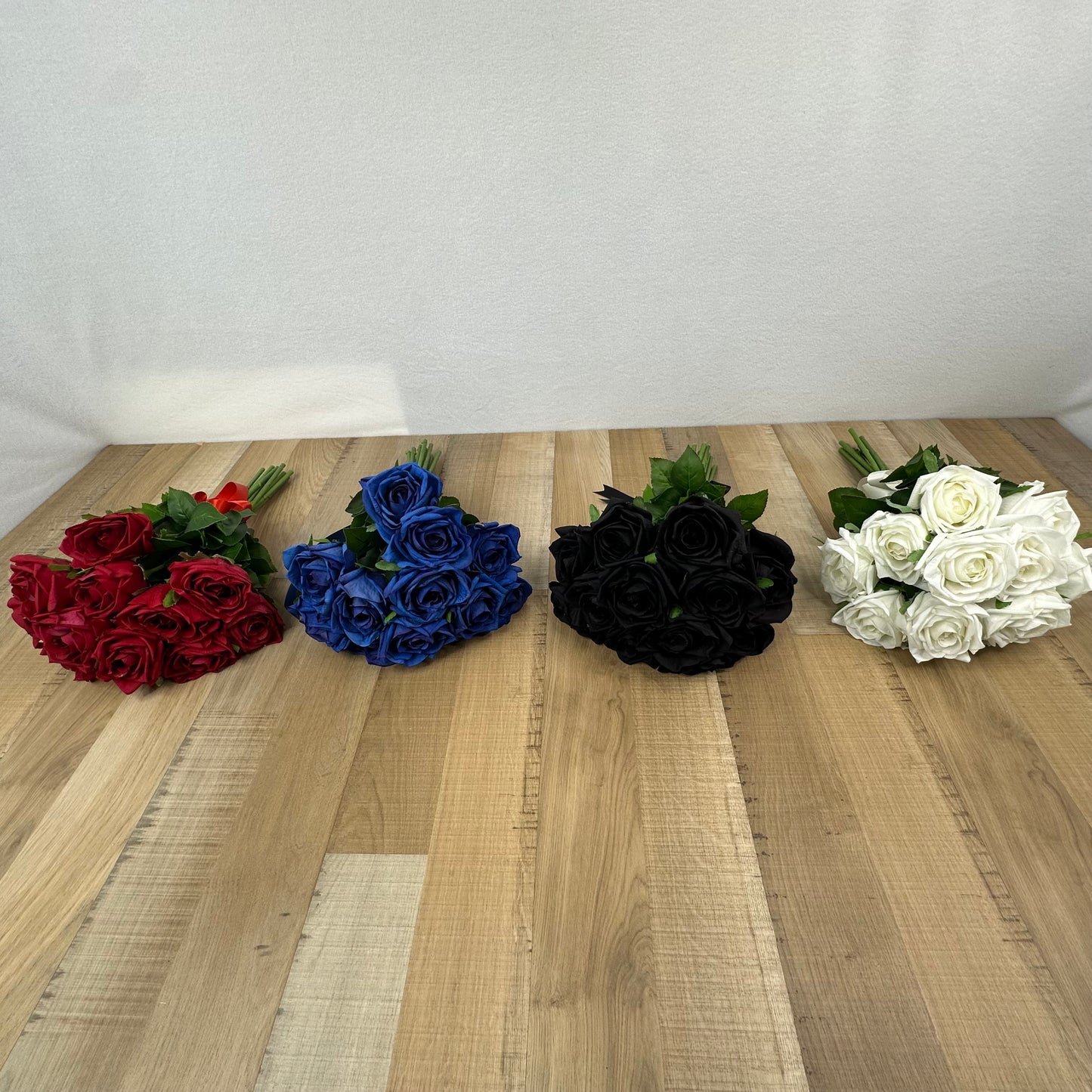 Black Rose Bouquet - Real Touch Bridal
