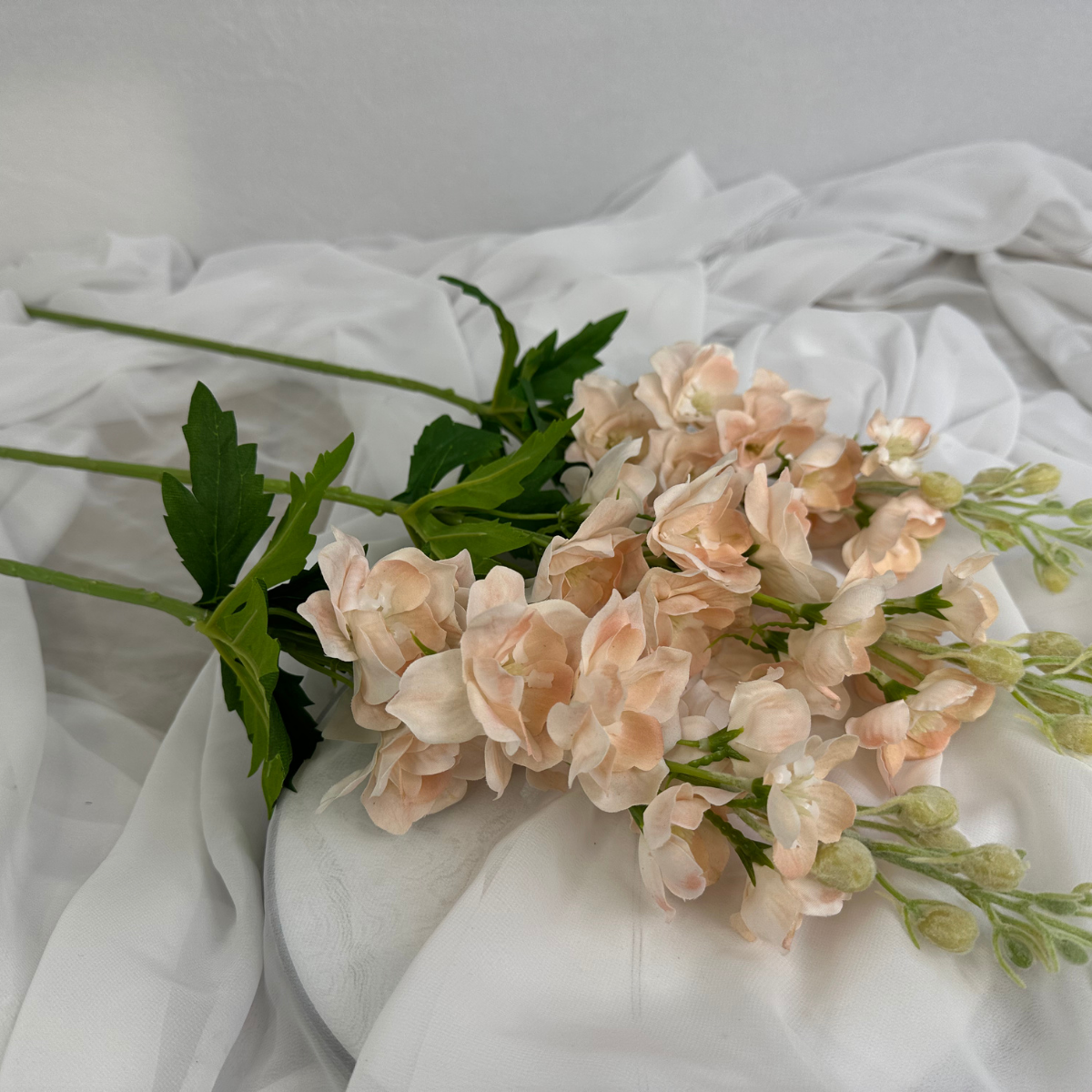 Pale Peach Real Touch Delphinium - Small