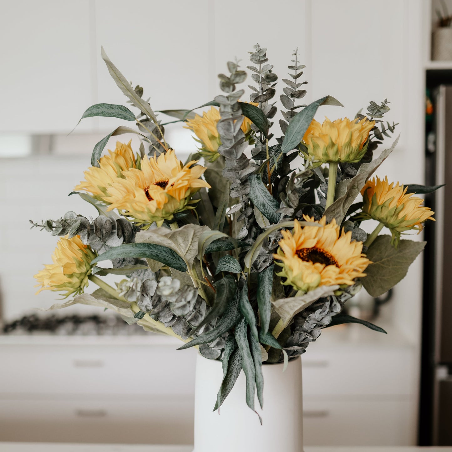 Real Touch Sunflower Arrangement - Realistic Artificial Flowers