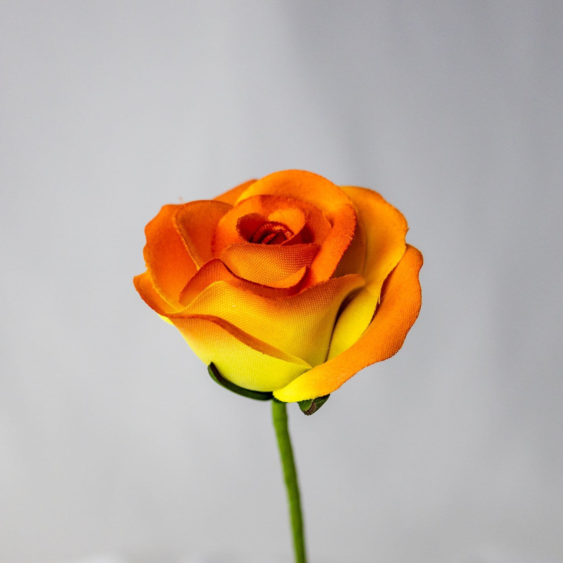 artificial Orange Velveteen Bloom rose