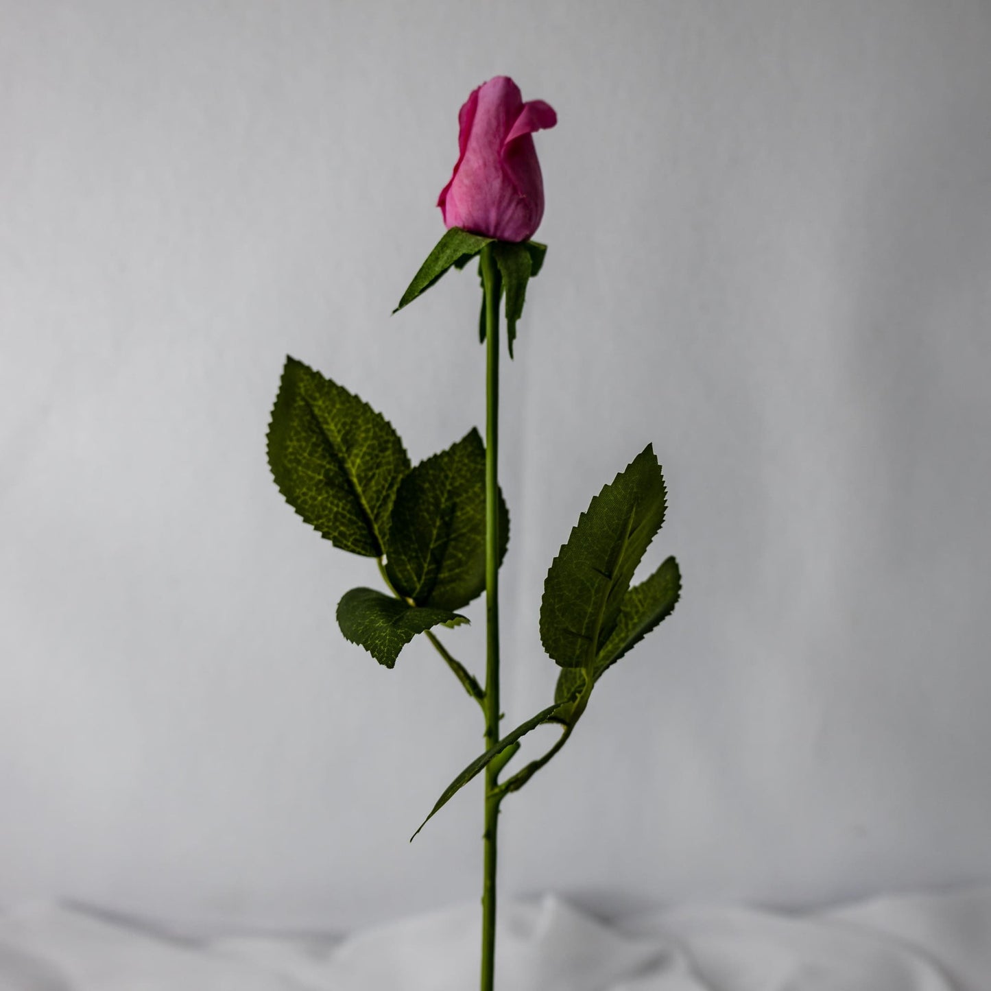 artificial Pink Real Touch Rose Bud