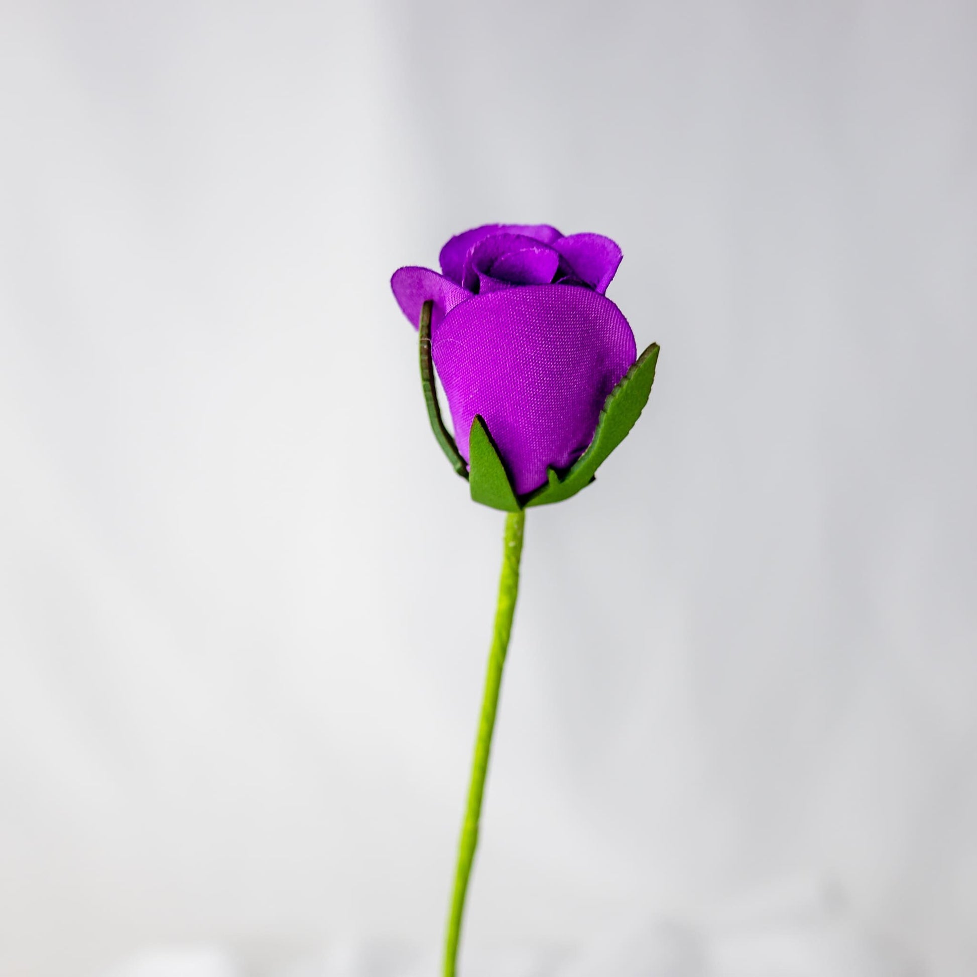 artificial Purple Velveteen rose Bud