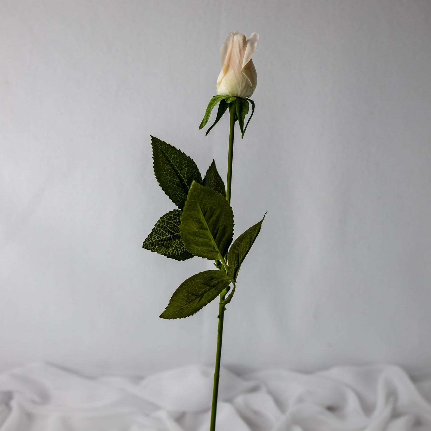 artificial Light Pink Real Touch Rose Bud