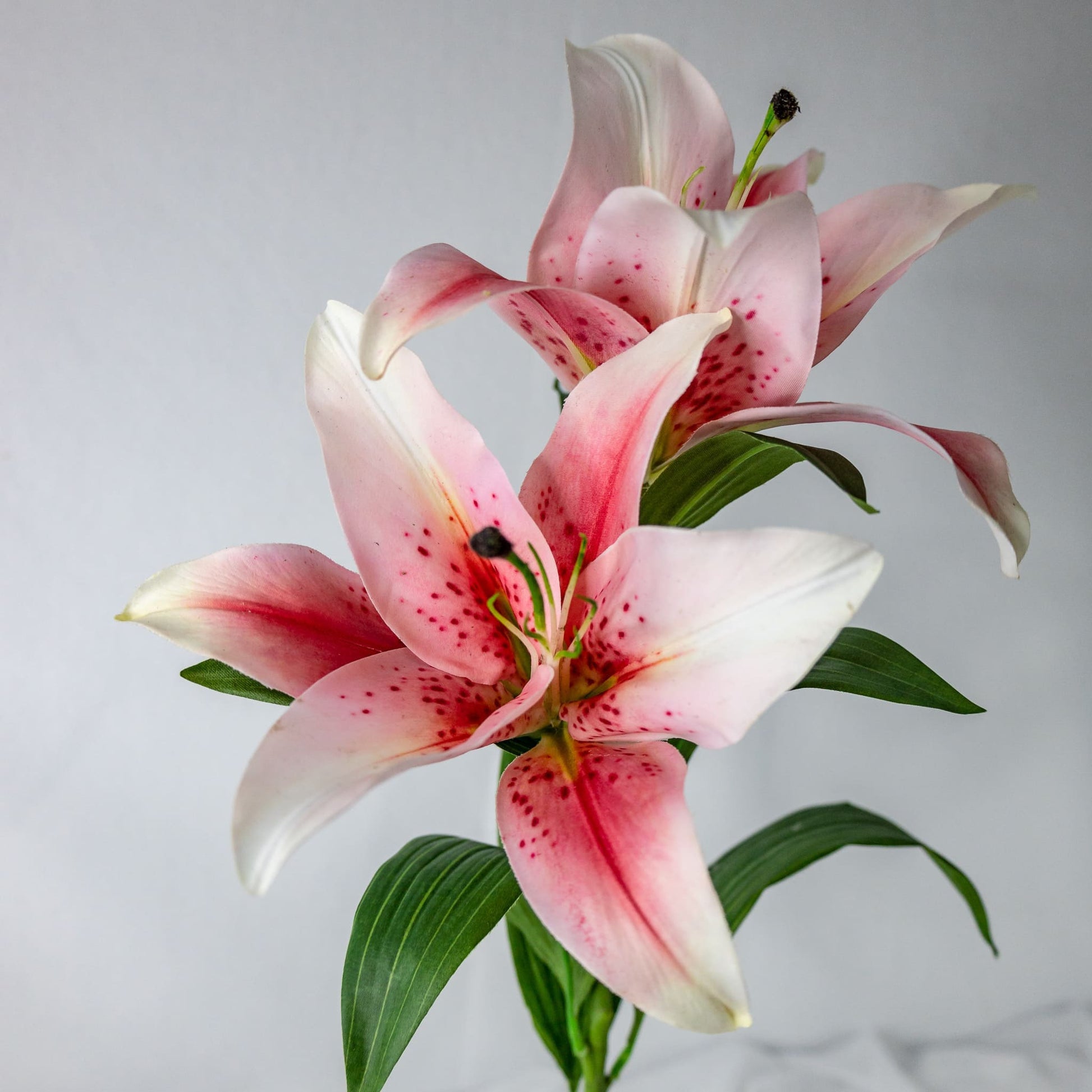 Artificial Pale Pink Oriental Lilies