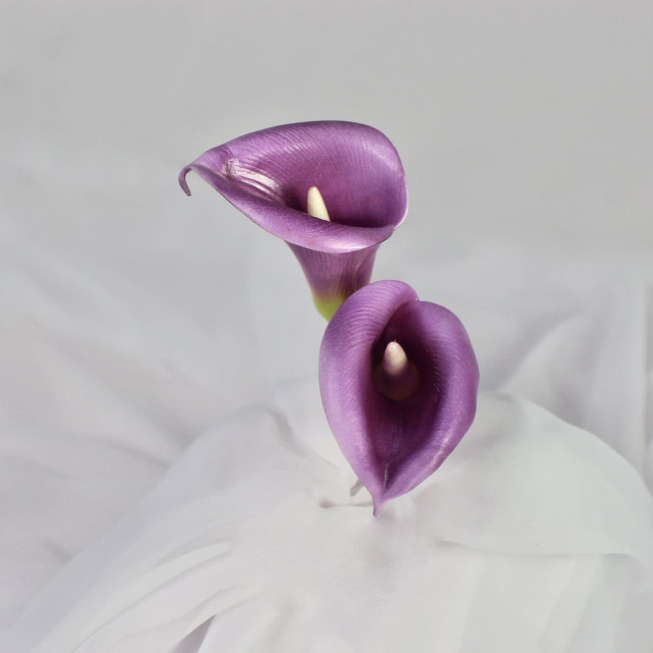 artificial Purple Buttonhole Calla Lilies
