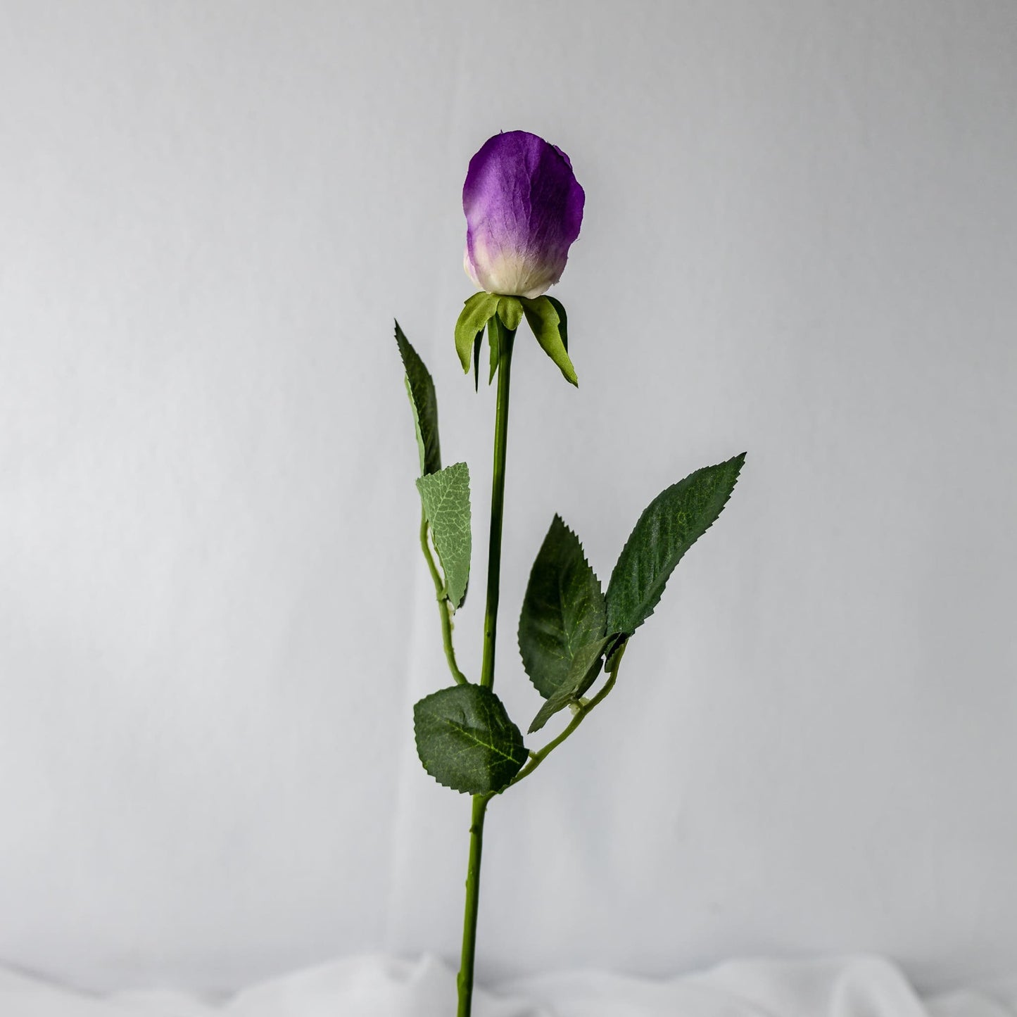 artificial Purple Real Touch Rose Bud