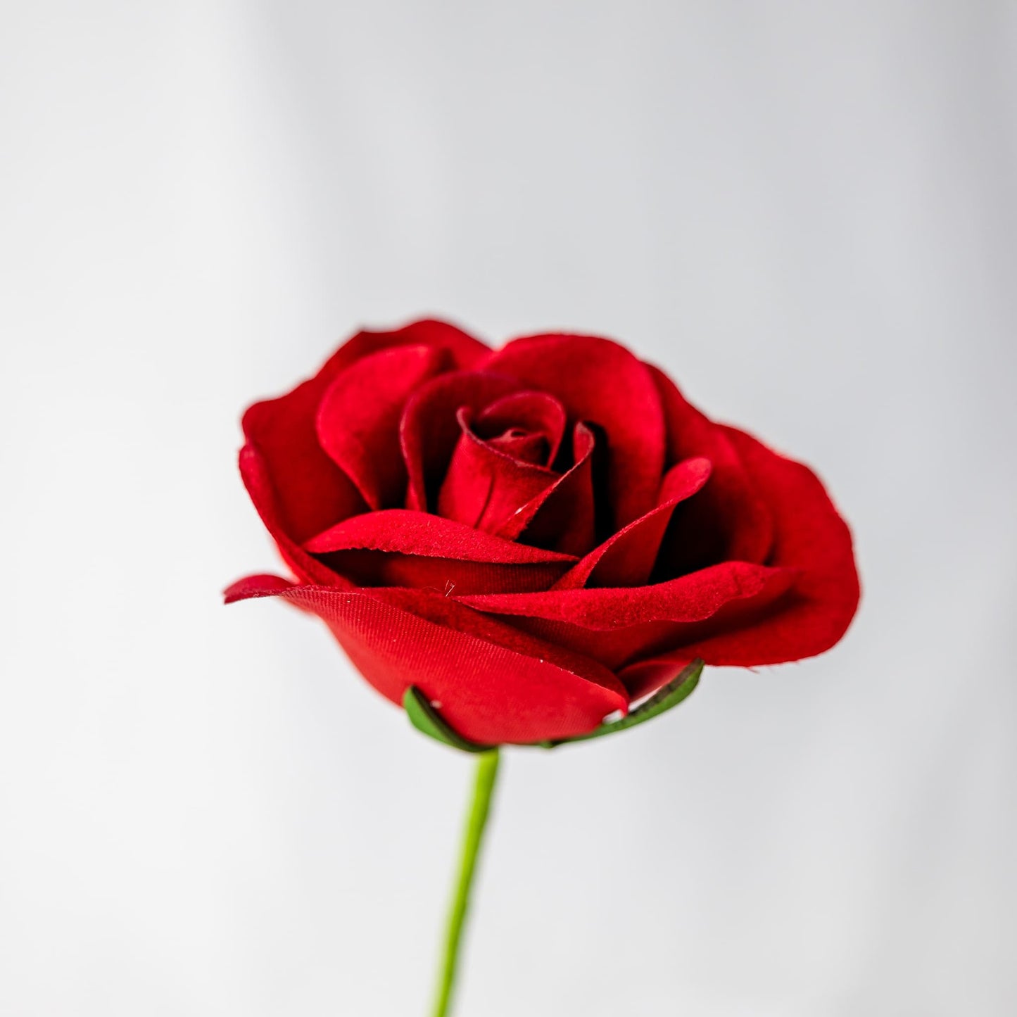 artificial Red Velveteen Bloom rose