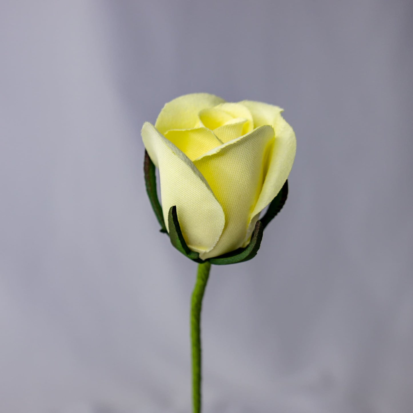 Lemon Velveteen Bud - Realistic Artificial Flowers