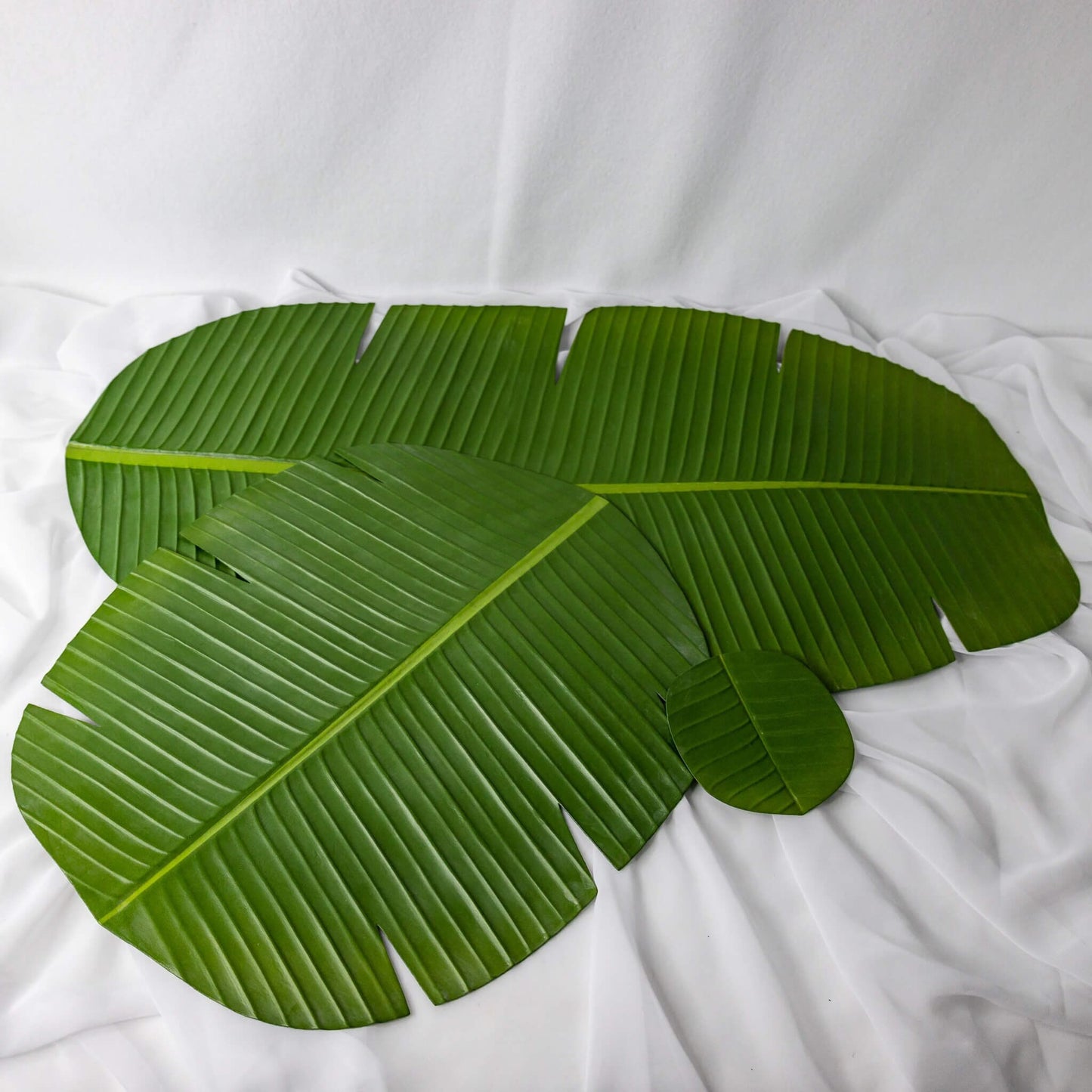 artificial banana leaf coaster, placemat, table runner