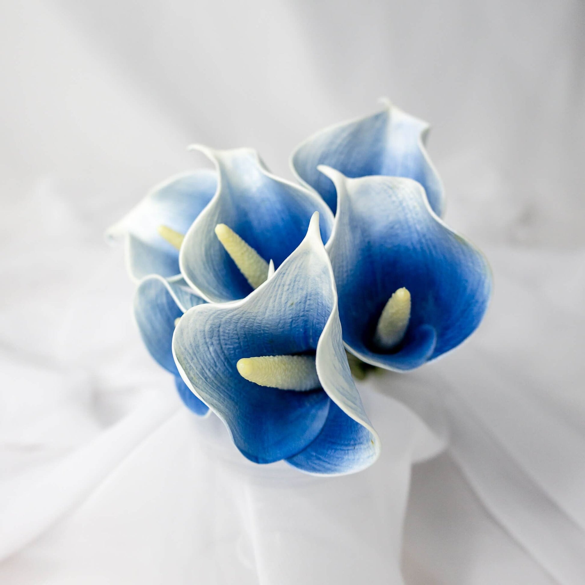 artificial Blue Halo Mini Calla Lilies