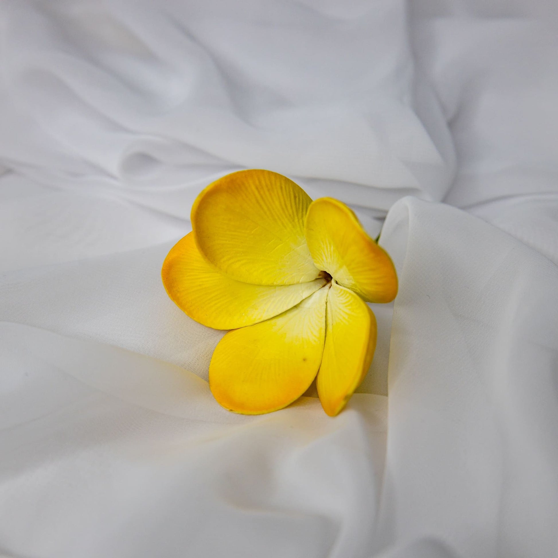 artificial tahitian gold frangipani flower