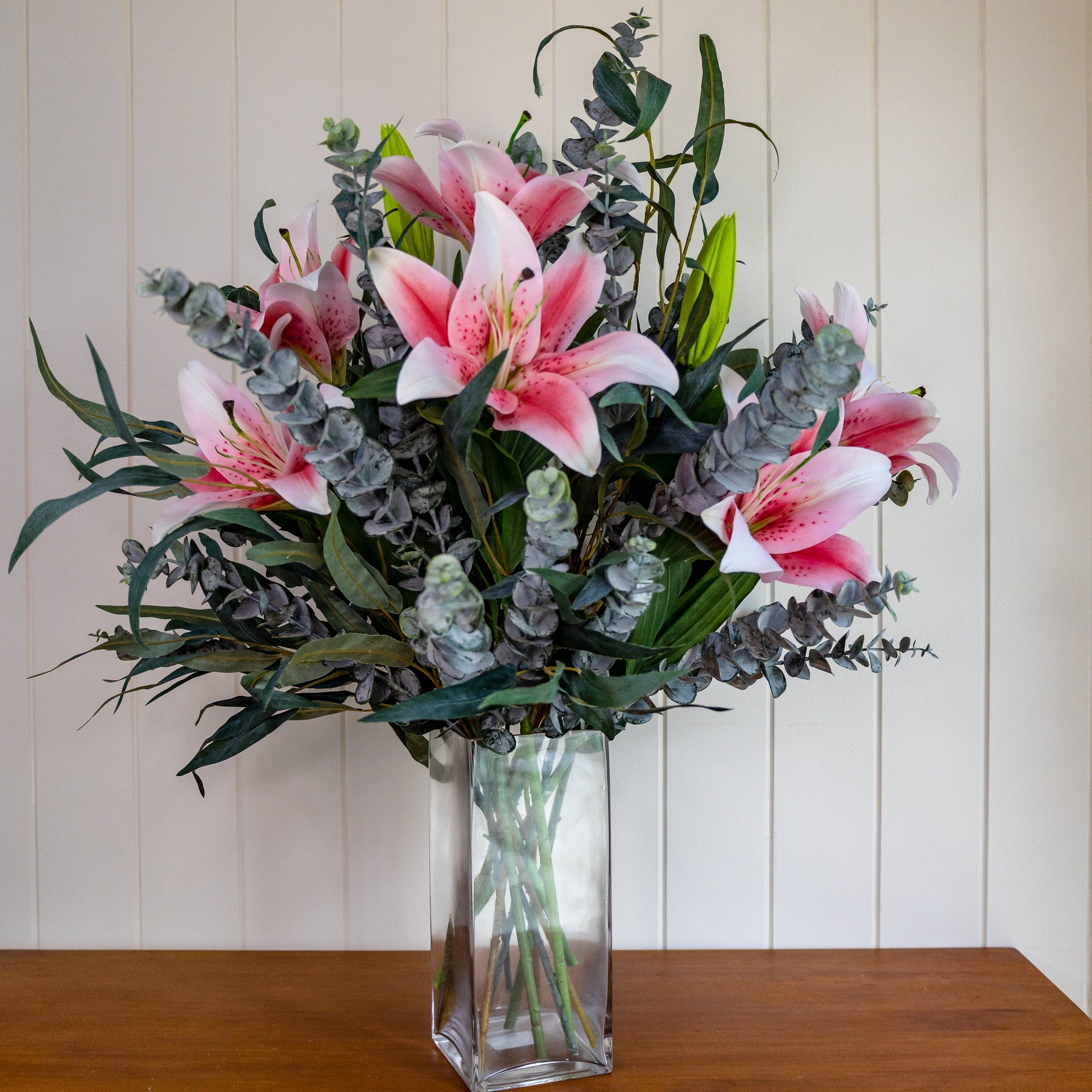 Real Touch Oriental Lily Bouquet -Realistic Artificial Flowers