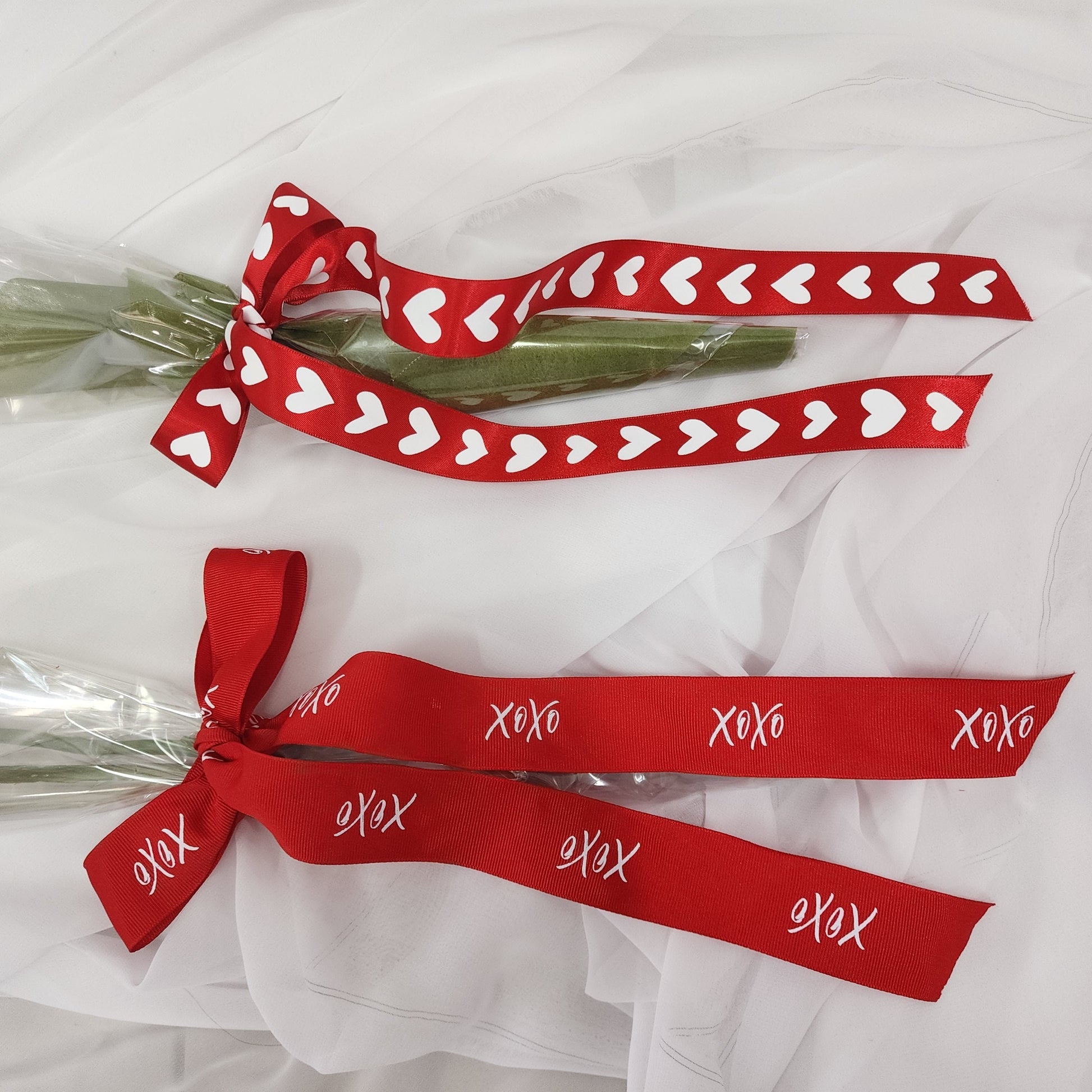 Gift Wrapped, Single, Real Touch, Red Rose - Realistic Artificial Flowers
