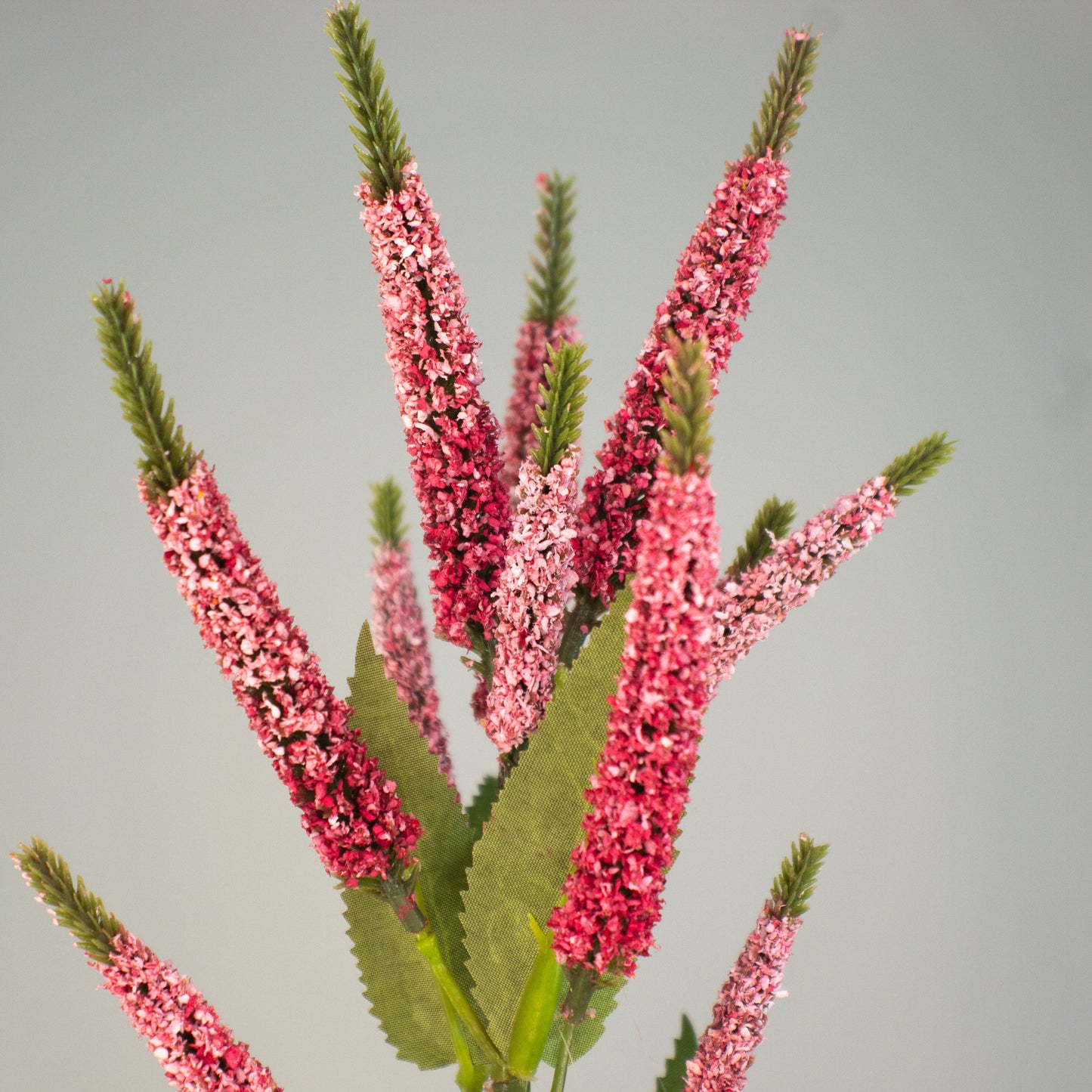 Dark Pink Cattail Spray - Realistic Artificial Flowers