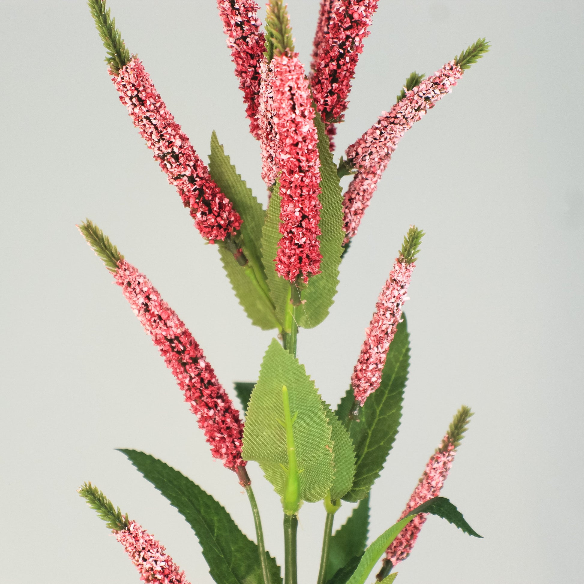 Dark Pink Cattail Spray - Realistic Artificial Flowers