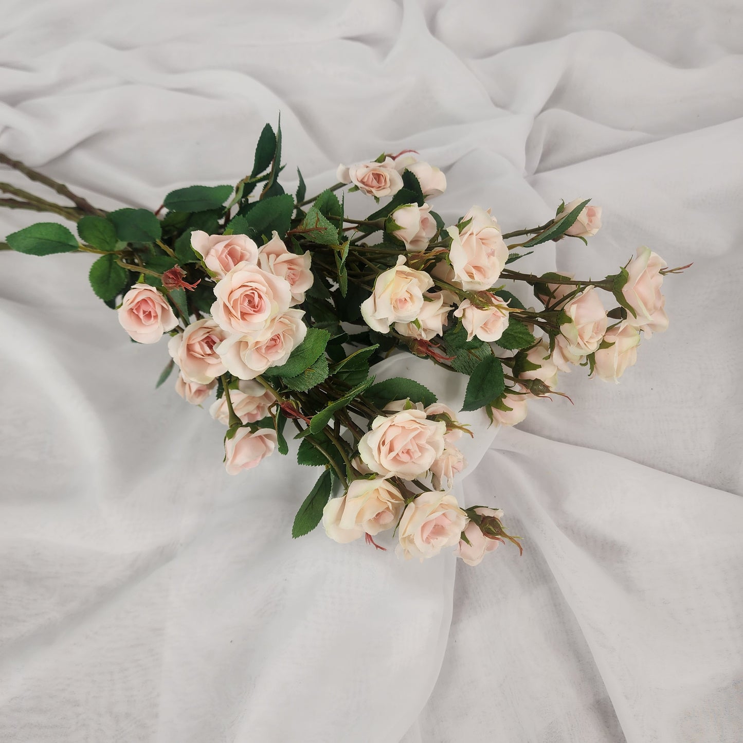 Light Pink Mini Rose Silk- Realistic Artificial Flowers