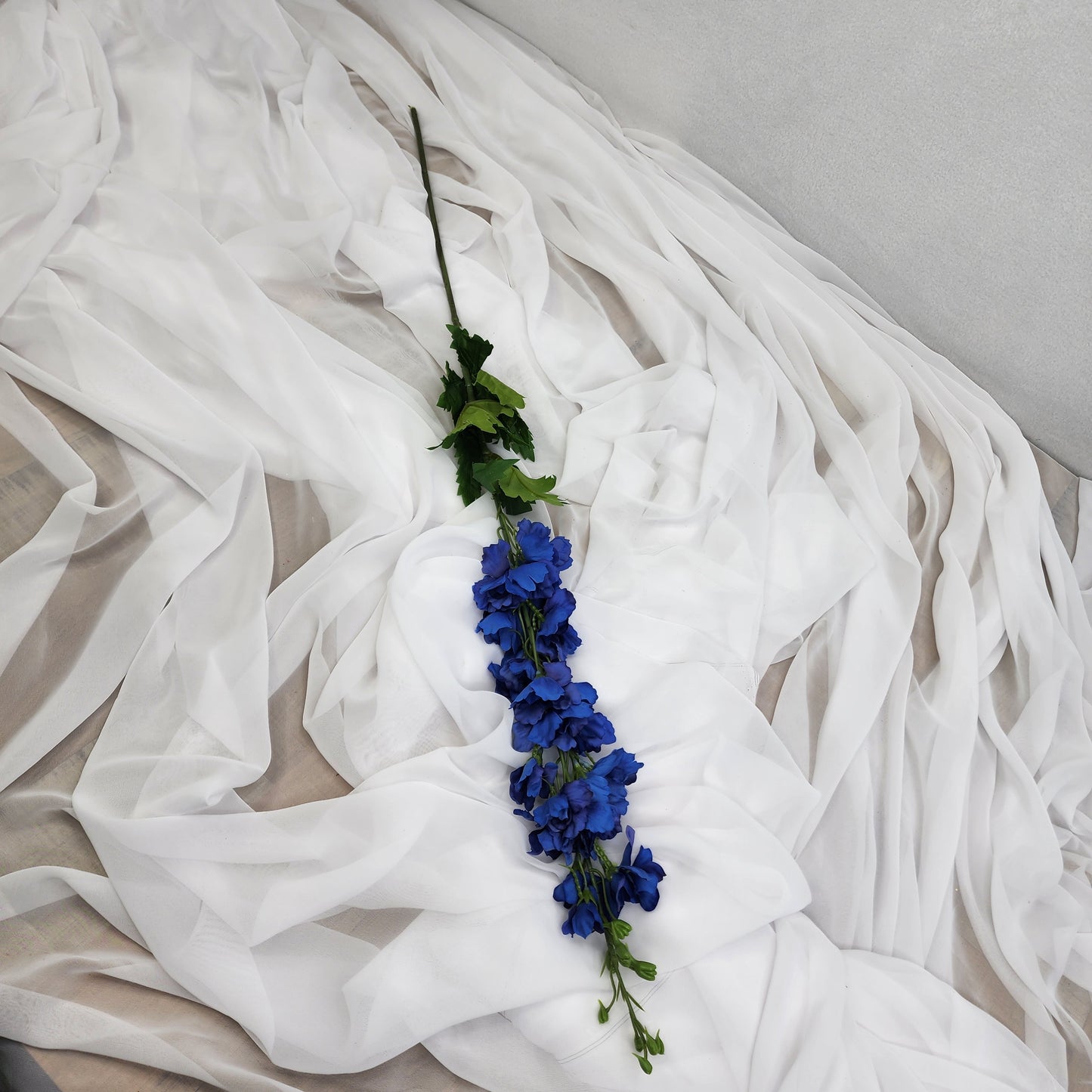 Dark Blue Real Touch Delphinium -Large