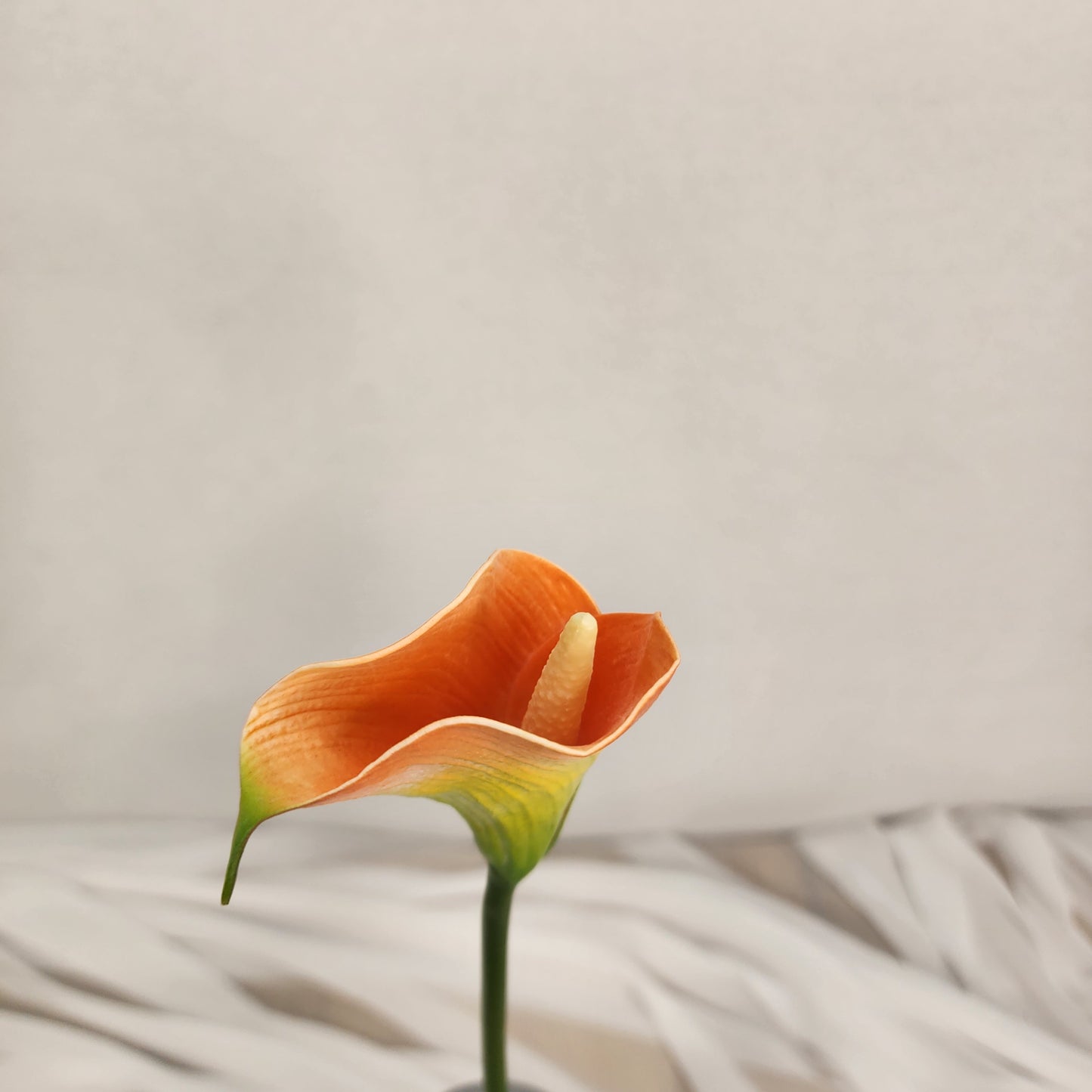 Orange Mini Calla Lily - Realistic Artificial Flowers