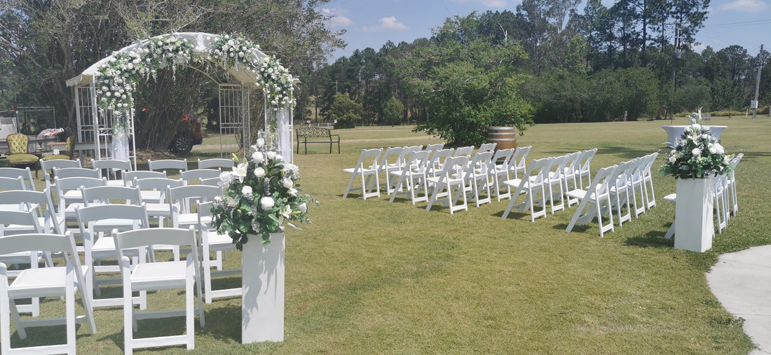 Advantages of Using Artificial Flowers for Wedding Arbors & Ceremony Styling