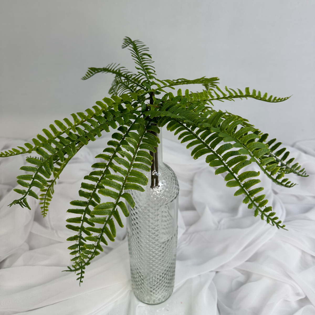 Artificial Boston Fern Stem Lifelike Greenery for Arrangements