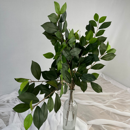 Ficus Green Leaf Spray- Realistic Artificial Flowers