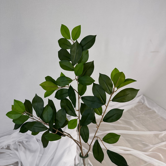Ficus Green Leaf Spray- Realistic Artificial Flowers