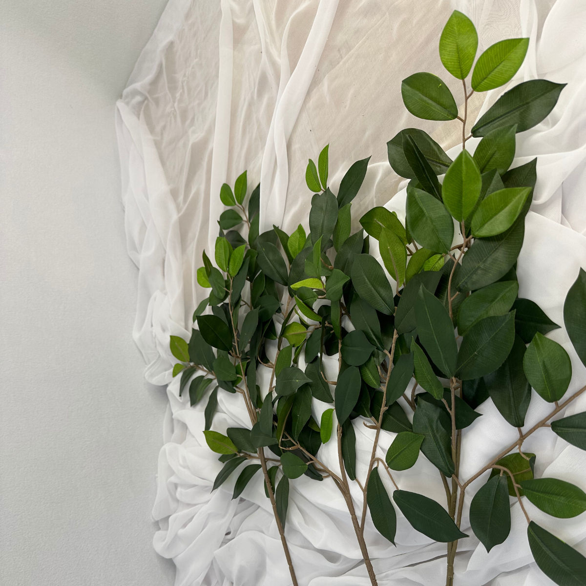 Ficus Green Leaf Spray- Realistic Artificial Flowers