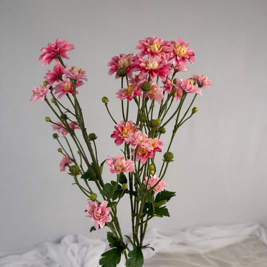 Pink Princess Dahlia Stem – Realistic Artificial Flowers