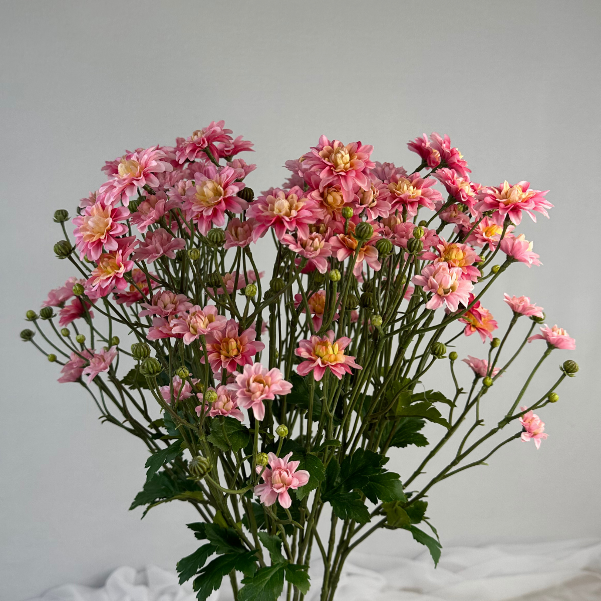 Pink Princess Dahlia Stem – Realistic Artificial Flowers