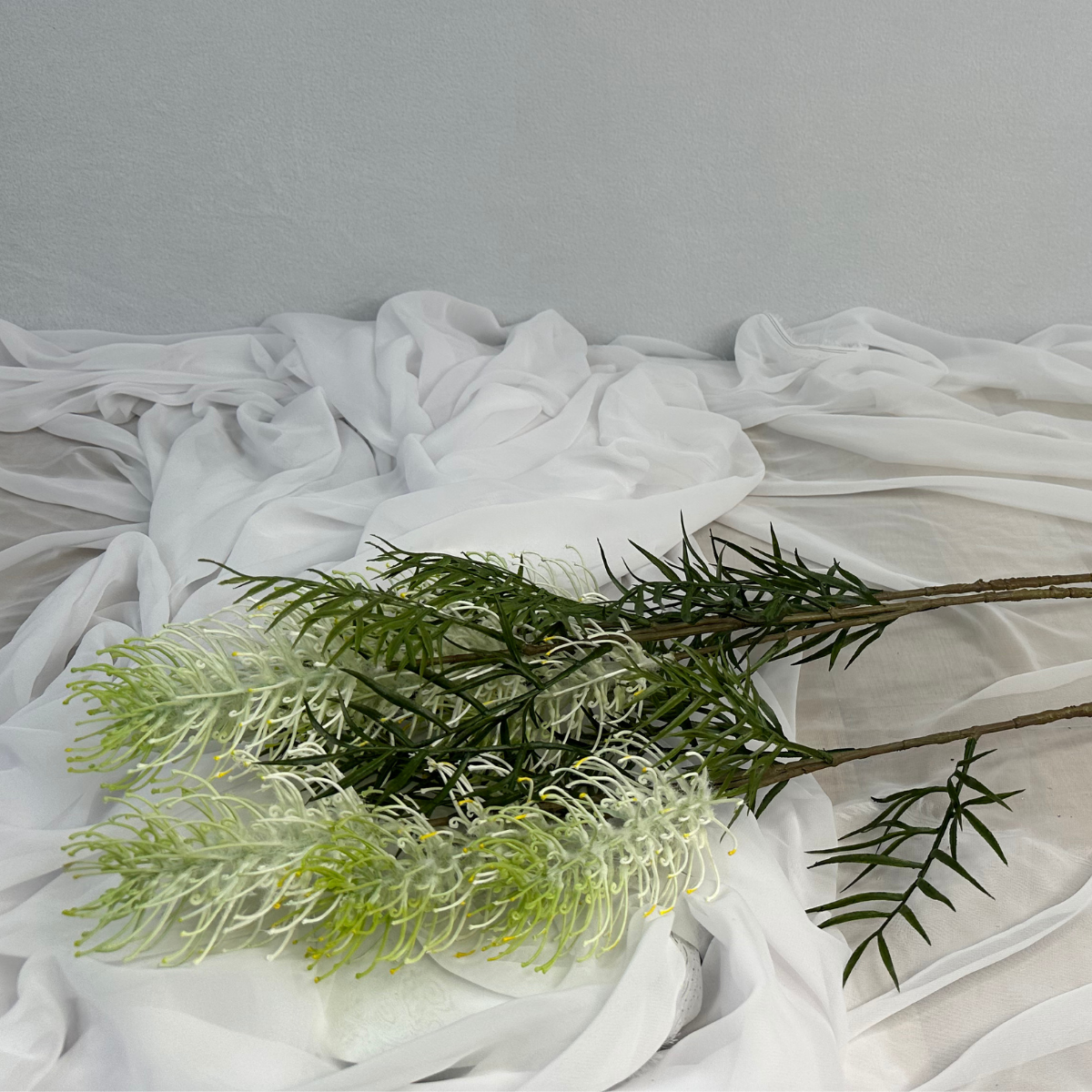 Grevillea Flower Spray White - Realistic Artificial Flowers