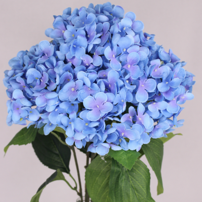 Blue Hydrangea Bunch -Soft Silk