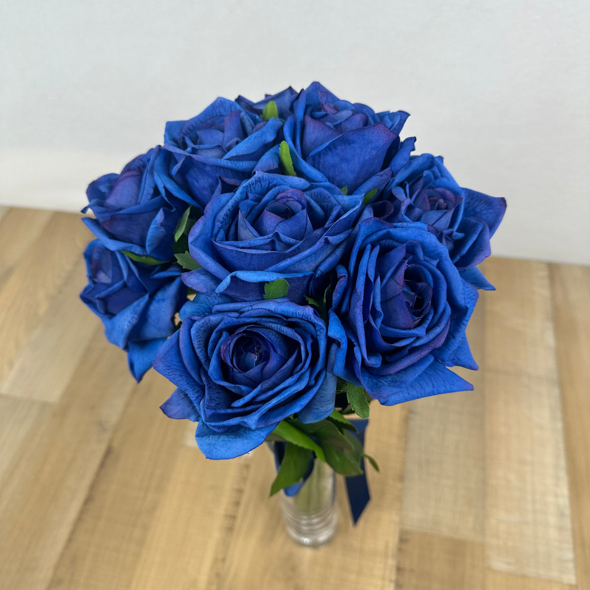 Blue Rose Bouquet - Real Touch Bridal