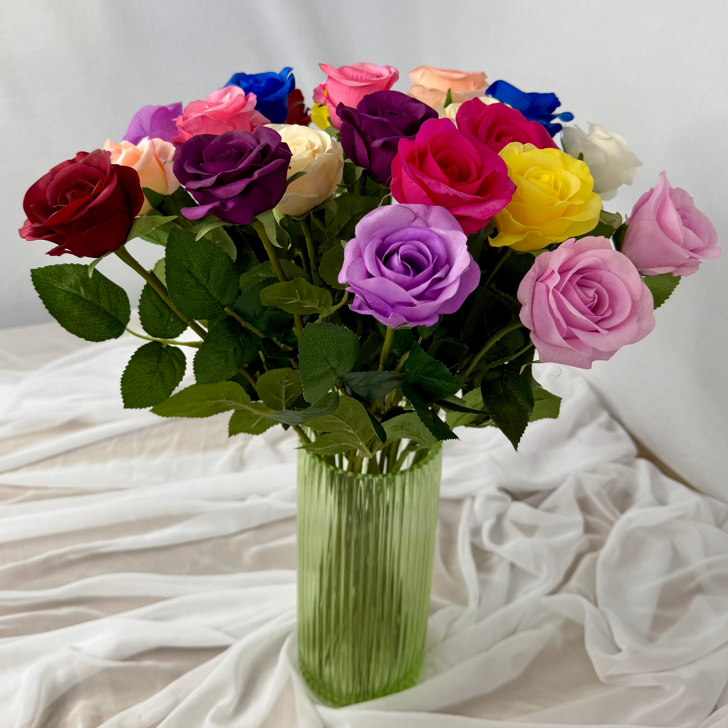 Multi- Coloured Rose Bouquet Gift Wrapped