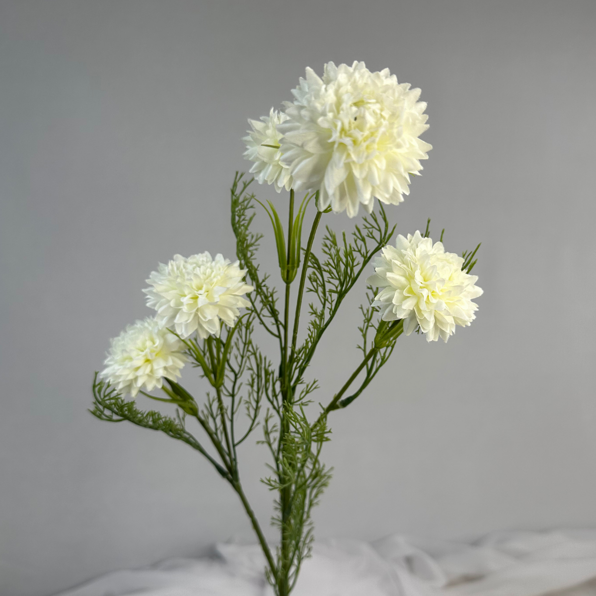 Cream Chrysanthemum Spray – Realistic Artificial Flowers