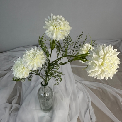 Cream Chrysanthemum Spray – Realistic Artificial Flowers