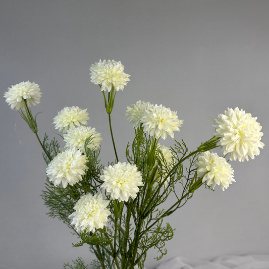 Cream Chrysanthemum Spray – Realistic Artificial Flowers