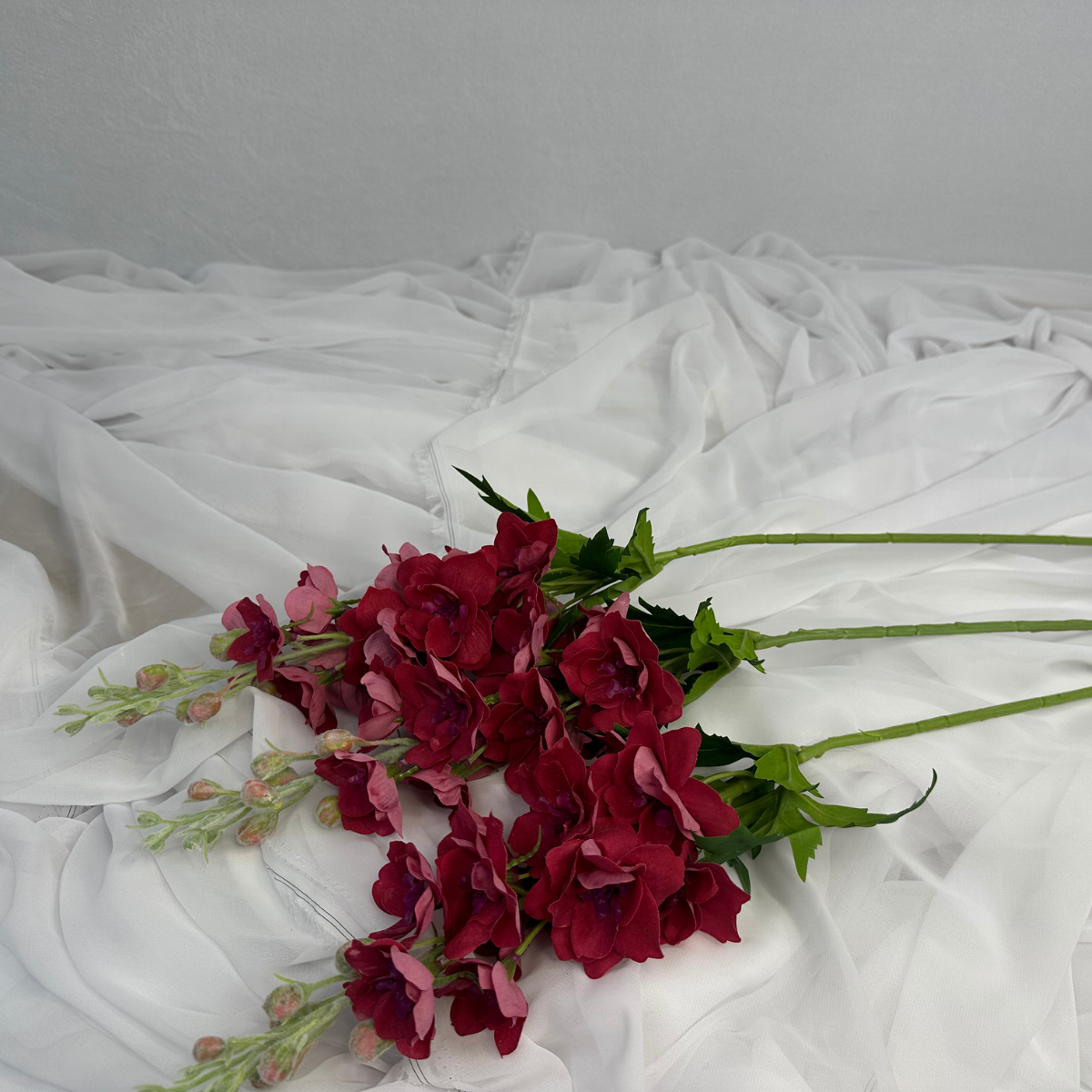 Plum Real Touch Delphinium - Realistic Artificial Flowers