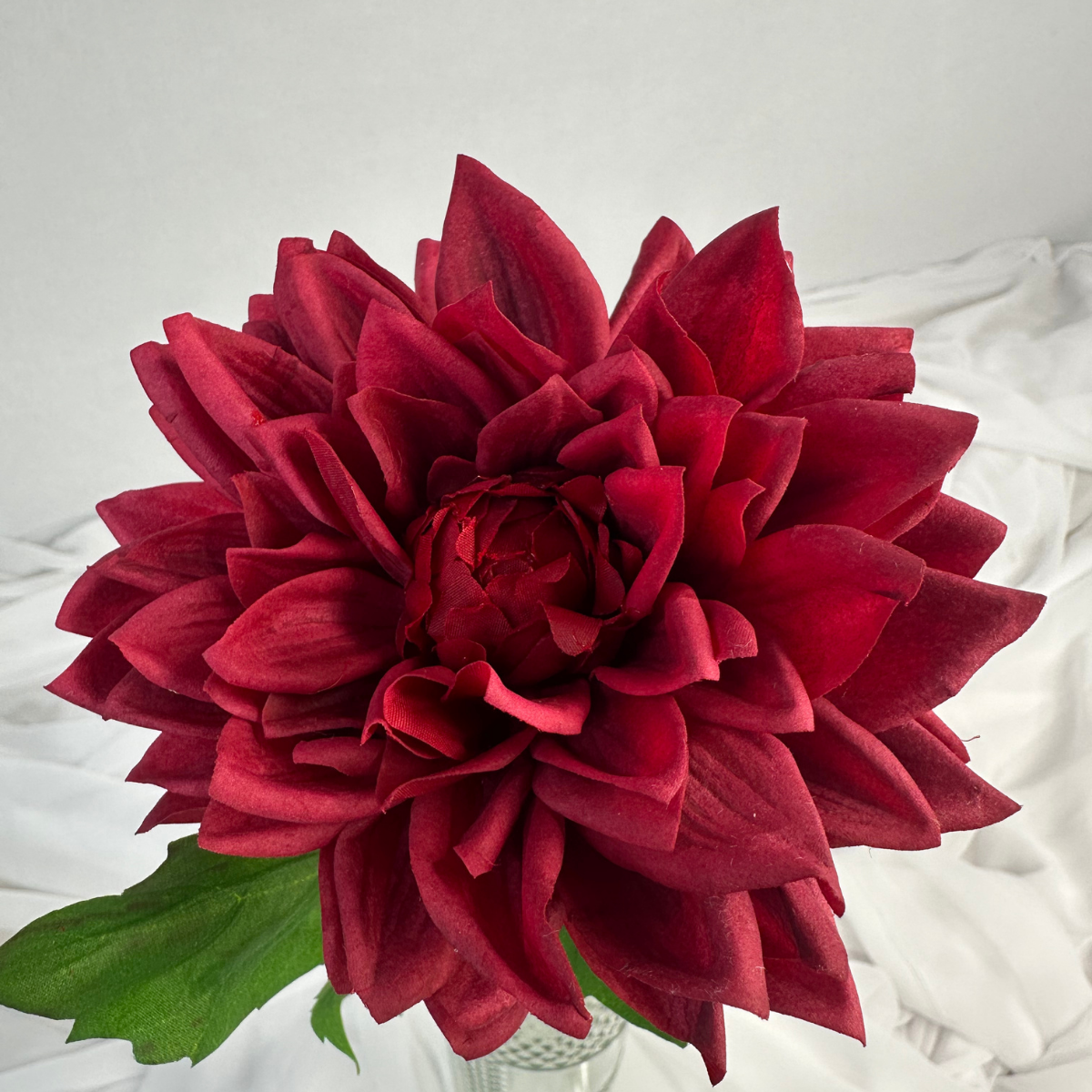 Burgundy Real Touch Dahlias-Realistic Artificial Flowers