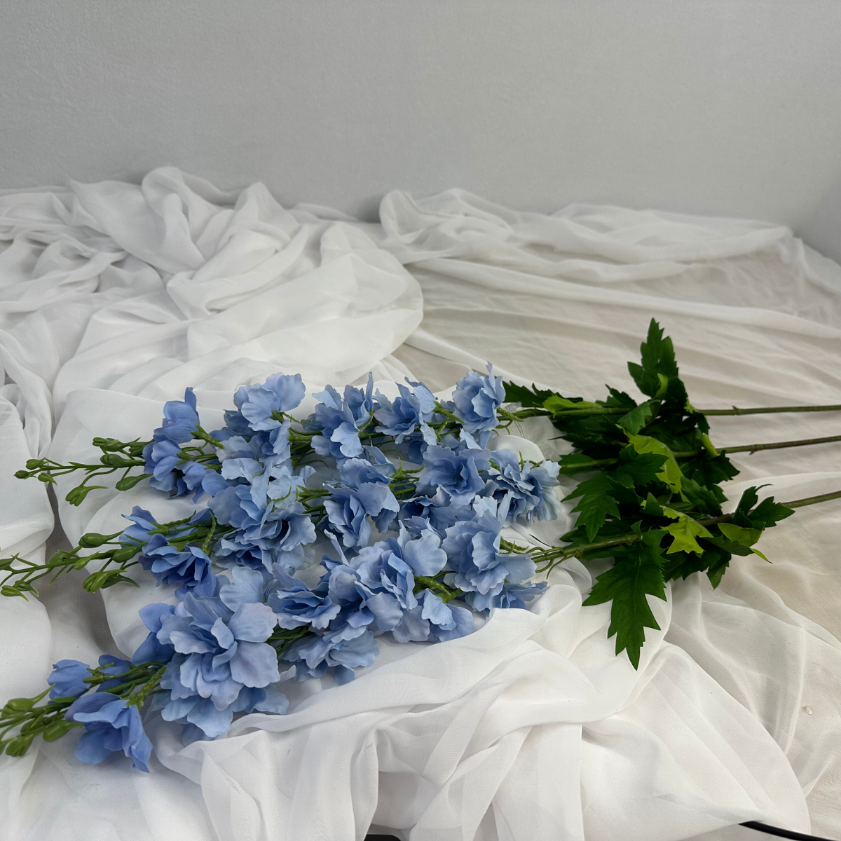 Light Blue Real Touch Delphinium - Realistic Artificial Flowers