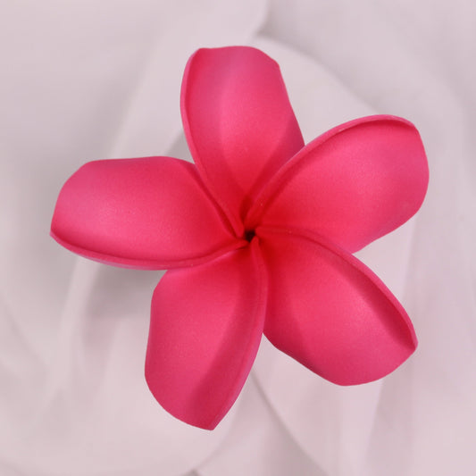 Large Pink Frangipani Real Touch 8.5cm Single Stem- Realistic Artificial Flowers