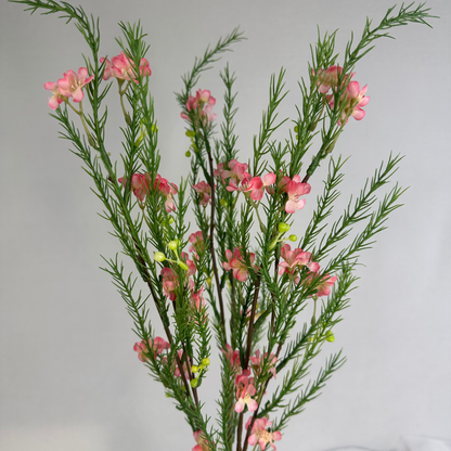 Pink Geraldton Wax Spray Silk – Realistic Artificial Flowers