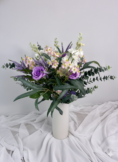 Lovely Lavender Bouquet -Real Touch Blooms
