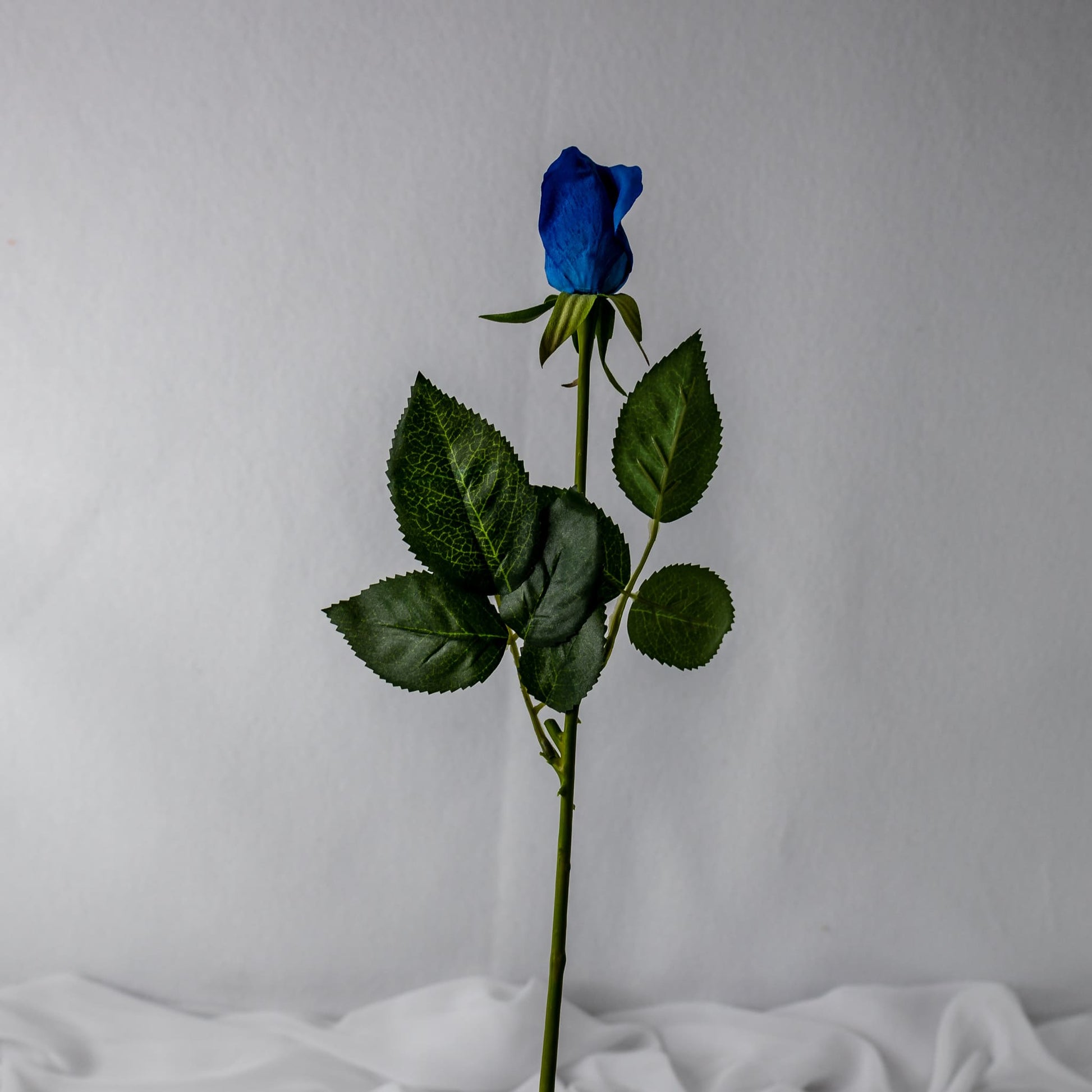 artificial deep blue rose rose bud