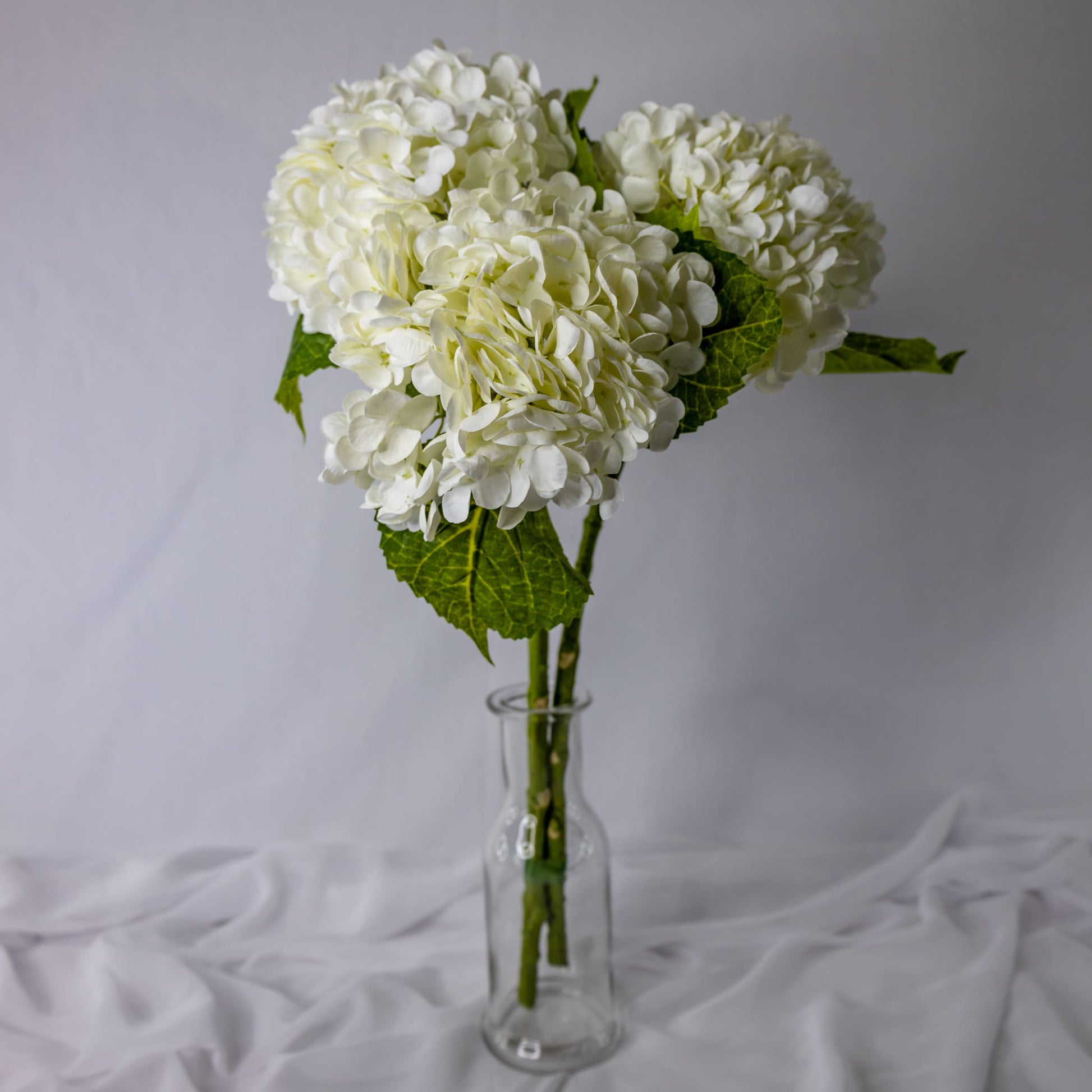 White Real Touch Large Hydrangea - Realistic Artificial Flowers